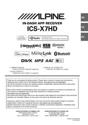 Alpine ICS-X7HD Manual De Instrucciones