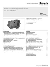 Bosch Rexroth A10VSO 31 Serie Manual De Instrucciones