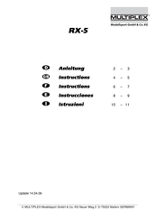 Multiplex RX-5 light M-LINK Instrucciones