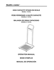 Health O Meter 1101KL Manual De Operación