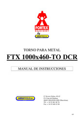 ABRATOOLS Fortex FTX 1000x460-TO DCR Manual De Instrucciones