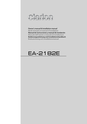 Clarion EA-2182E Manual De Instrucciones Y Manual De Instalación