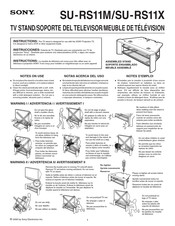 Sony SU-RS11X Manual De Instrucciones