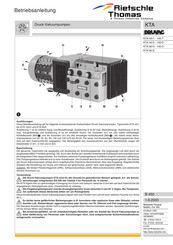 Rietschle Thomas KTA 40/1 Manual Del Usuario