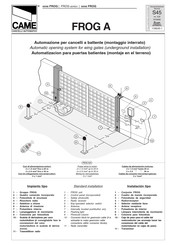 CAME FROG A24 Manual De Instrucciones