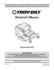 Troy-Bilt Mustang RZT Serie Manual Del Operador