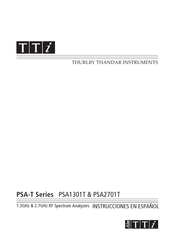 Aim TTi PSA2701T Manual De Instrucciones