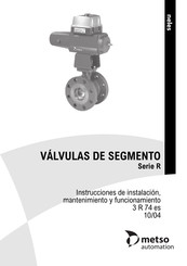 metso automation R Serie Instrucciones De Instalacion, Mantenimiento Y Funcionamiento