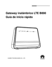 Huawei LTE B890 Guia De Inicio Rapido