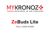 MyKronoz ZeBuds Lite Manual Del Usuario