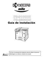 Kyocera mita FS-9100DN Guia De Instalacion