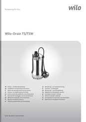 Wilo Drain TSW Instrucciones De Instalación Y Funcionamiento