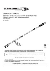 Lithium Earthwise LPS40208 Manual De Operación