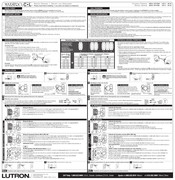 Lutron Maestro MSCL-OP153M Serie Manual De Instrucciones