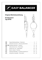 Easy Balancer EP50 0000 00 Instrucciones De Uso