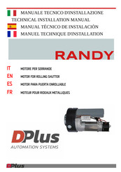 DPLUS RANDY 360 Manual Técnico De Instalación Y Mantenimiento