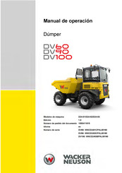 Wacker Neuson DV90 Manual De Operación