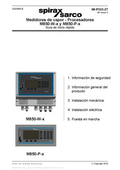 Spirax Sarco M850-P Serie Guia De Inicio Rapido