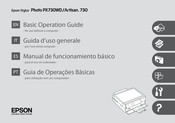 Epson Stylus Photo PX730WD Manual De Funcionamiento Básico