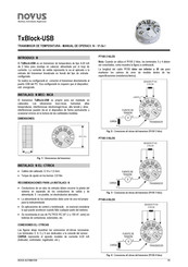 Novus TxBlock-USB Manual De Operación