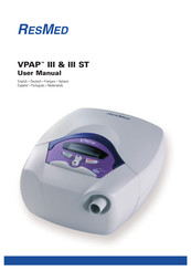 ResMed VPAP III Manual De Usuario