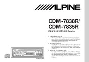 Alpine CDM-7835R Manual De Operación