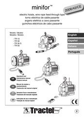 Tractel Group minifor TR 50 Manual De Empleo Y Mantenimiento