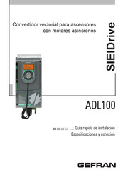 gefran SIEIDrive ADL100 Guía Rápida De Instalación