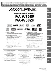 Alpine IVA-W502R Manual De Instrucciones
