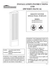 HouseWarmer HW350GW0 Serie Instrucciones De Instalación Y Manual Del Propietario