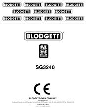 Blodgett SG3240G/AA Manual Del Operario