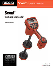 RIDGID Scout Manual Del Operador