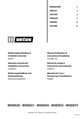 Vetus WHD020 Manual De Manejo Y Instrucciones De Instalación