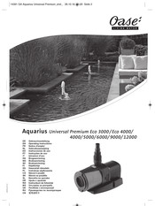 Oase Aquarius Universal Premium Eco 3000 Instrucciones De Uso