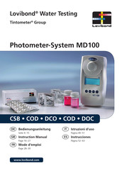 Lovibond Tintometer MD100 Manual De Instrucciones