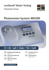 Lovibond Tintometer MD200 Manual De Instrucciones