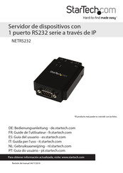 StarTech NETRS232 Guia Del Usuario