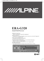 Alpine ERA-G320 Manual De Operación