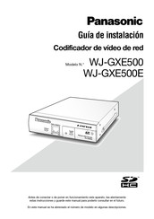 Panasonic WJ-GXE500 Guia De Instalacion