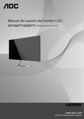 AOC 27T1Q Manual Del Usuario