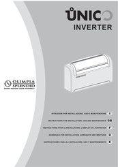 Olimpia splendid UNICO Instrucciones Para La Instalación, Uso Y Mantenimiento