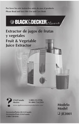 Black and Decker JE2001 Manual Del Usuario