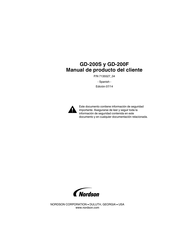 Nordson GD-200F Manual De Producto Del Cliente