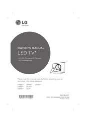 LG 65UC97 Serie Manual Del Propietário