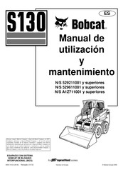 Ingersoll Rand Bobcat S130 Manual De Utilización Y Mantenimiento