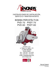 iNOXPA PVD-80 Instrucciones De Instalación, Servicio Y Mantenimiento