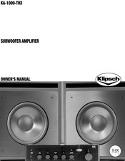 Klipsch KA-1000-THX Manual Del Usuario