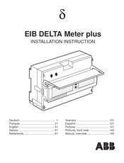 ABB EIB DELTA Meter plus Instrucción De Instalación