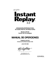 360 Systems Instant Replay 2.0 Manual De Operaciones