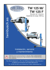 Twin busch TW 125 M Instalación, Servicio Y Mantenimiento